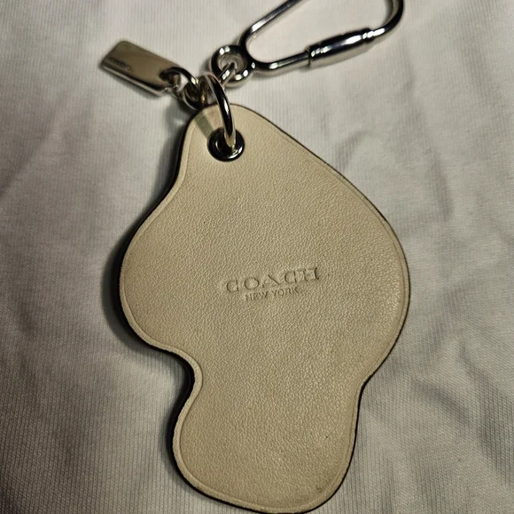 Coach Mushroom Leather Keychain Hangtag Charm - Picture 4 of 5